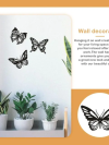 Metal Butterfly Wall Decor Black Butterfly Decor 3Pcs - Image 5